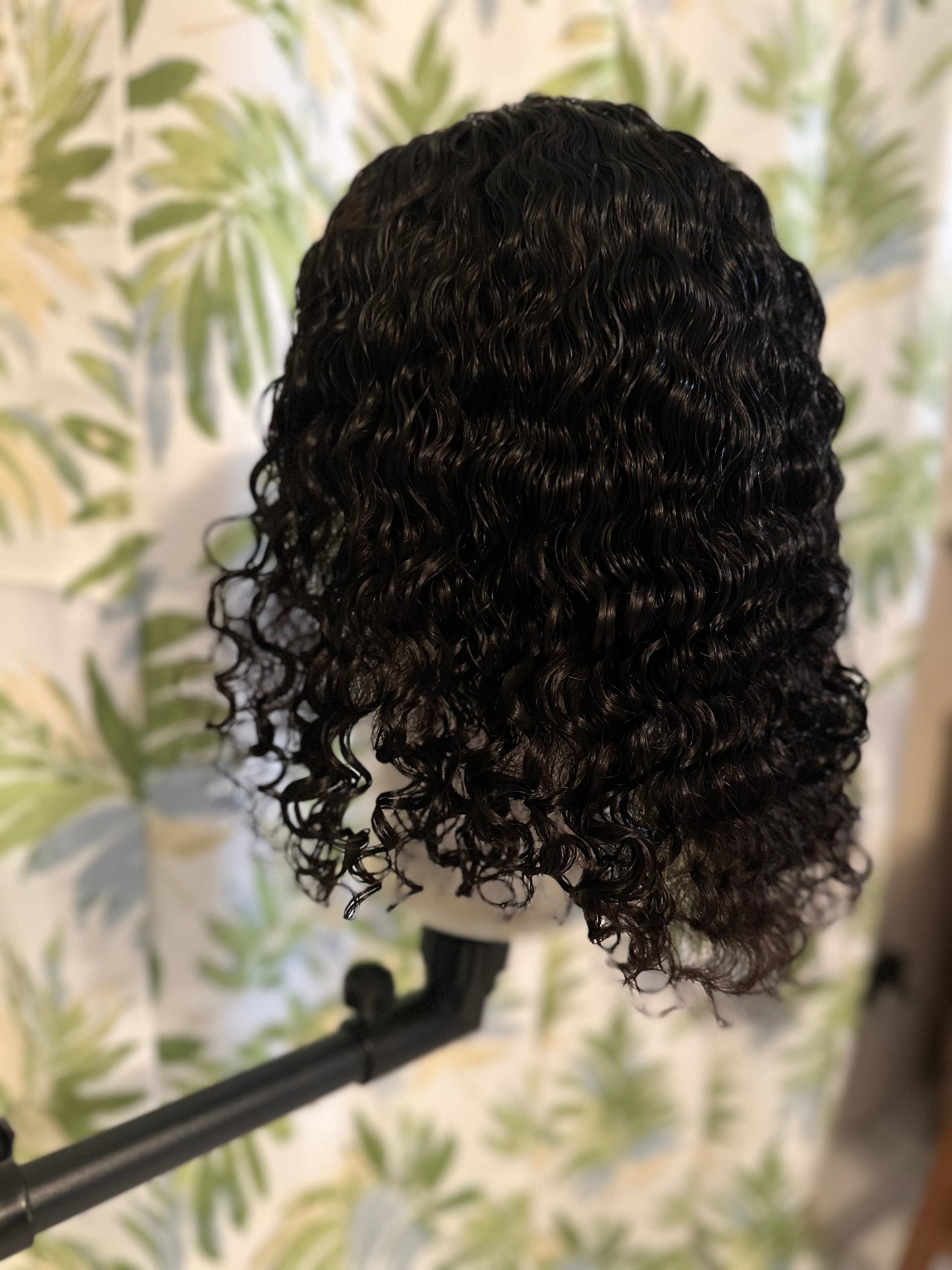 Megalook 14” 13x5x2 Tpart Jerry Curl Wig