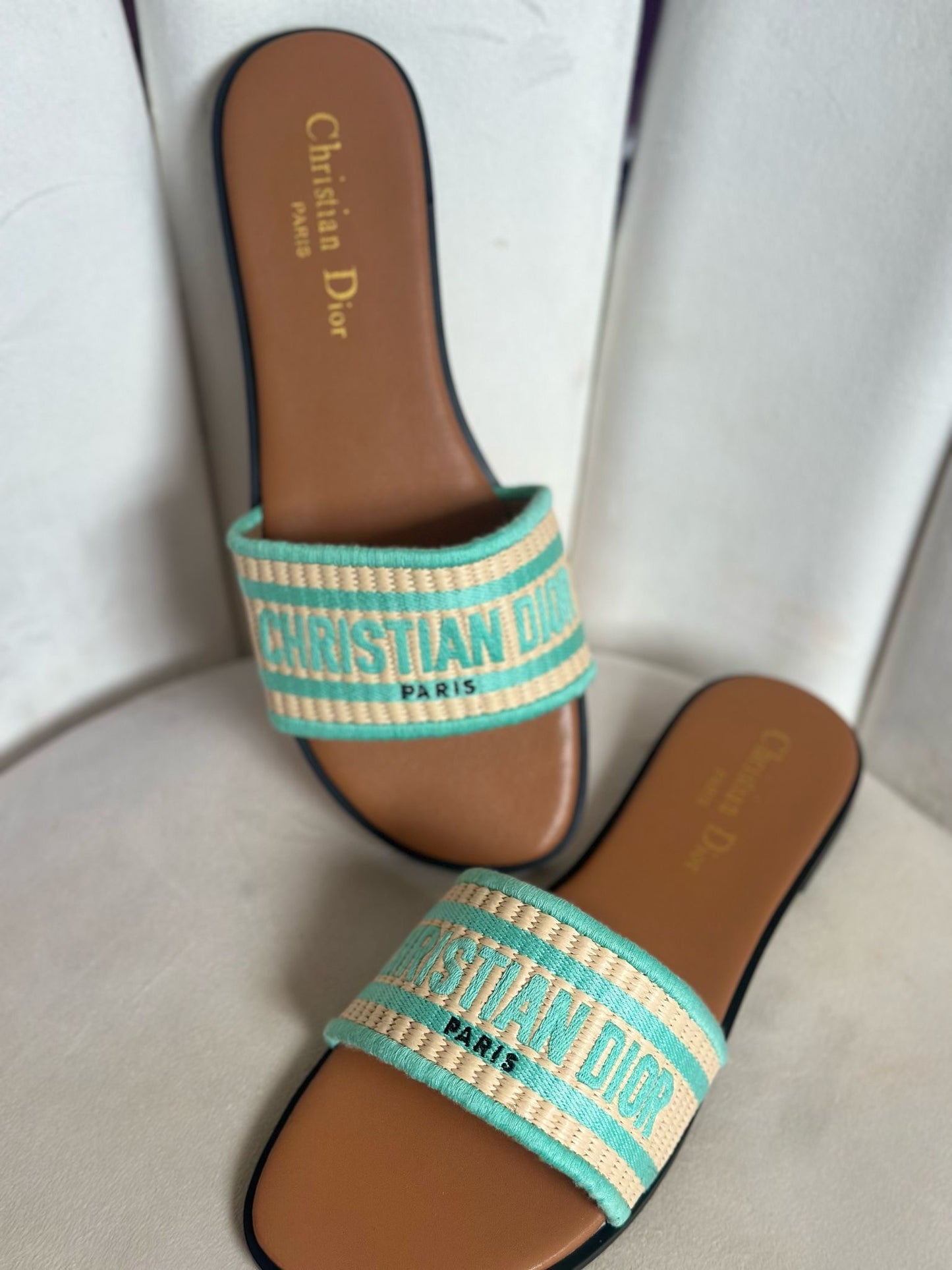 **DUPEE* D!0R RAFFIA SLIDES (WMNS 9)