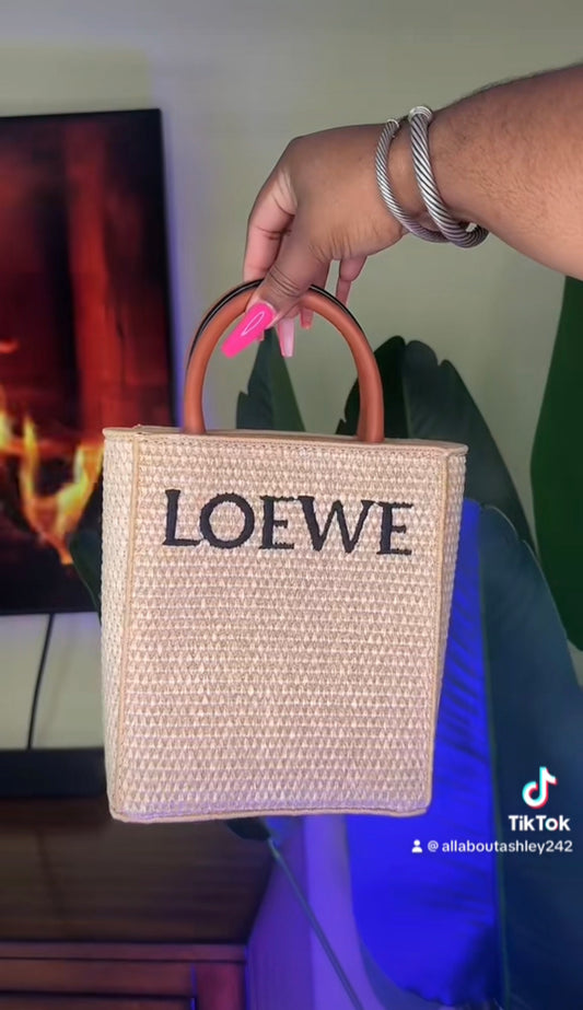 **DUPE** Loewe Straw Mini Messenger