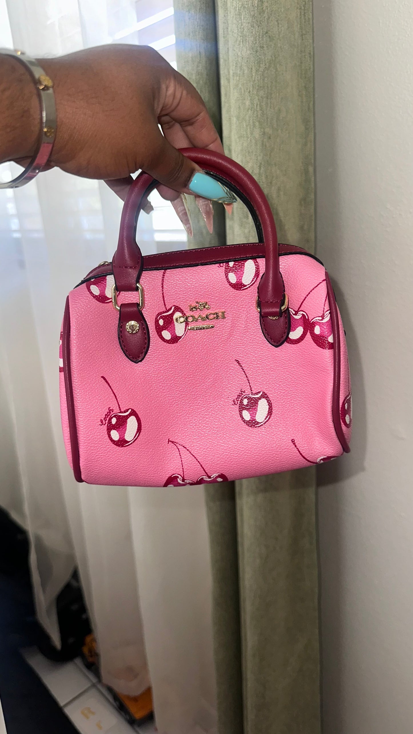 **DUPE** C0ACH CHERRY ROWAN MINI